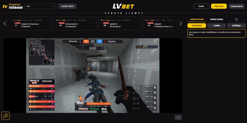 LVbet Stransmisijas tiešraide